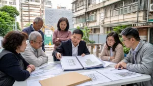地主與專業者檢視都更核定計畫書與實施者執行情形