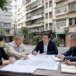 社區住戶與專業者討論都市更新與危老重建推動規劃