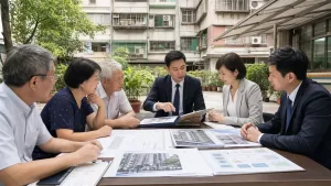 地主與信託金融專業者檢視都更信託及融資文件