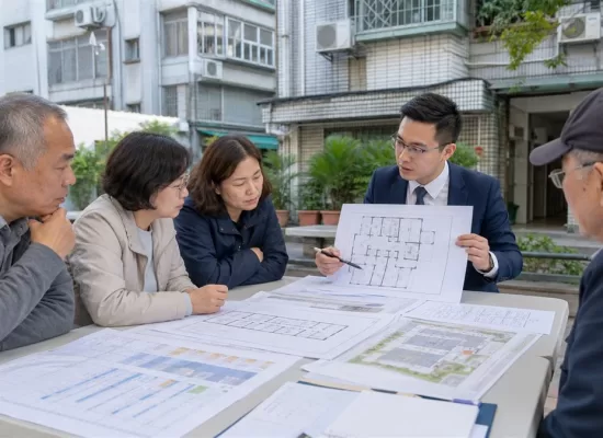 地主與都市更新顧問檢視權利變換選屋與分配面積資料